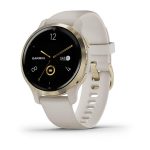 Venu® 2S Light Gold Stainless Steel Bezel with Light Sand Case and Silicone Band